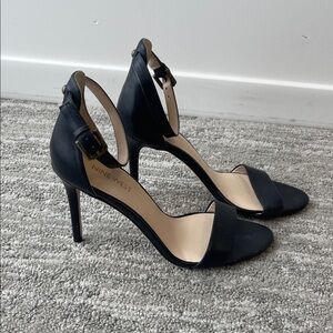 Nine West Black Strappy Heels